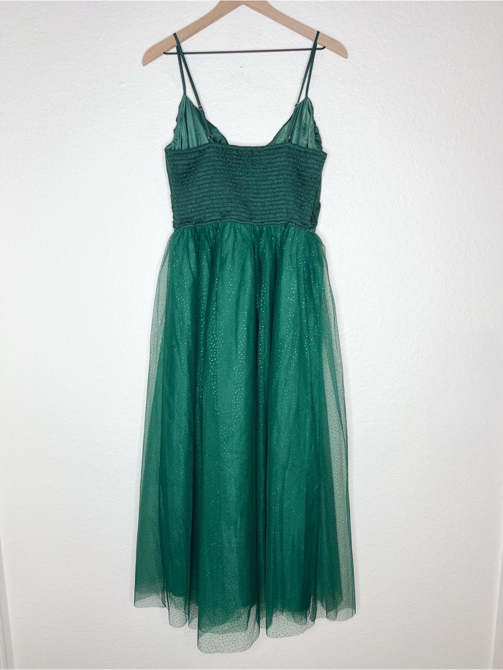 Baltic Born Shonda Sparkle Midi Dress Emerald Green Tulle size XL NWT - Picture 5 of 10